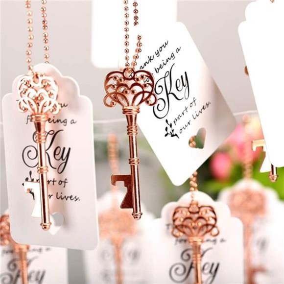 60 PCS Key Bottle Openers,Wedding Favors Keys Vintage Skeleton Key Bottle Opener - Picture 4 of 6